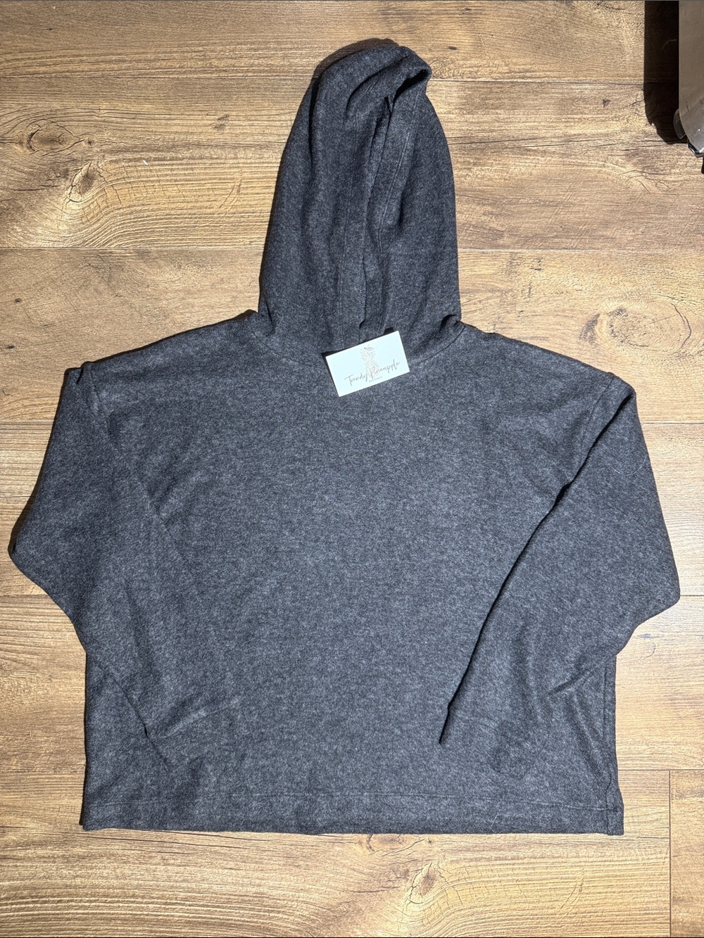 Haptics Dark Gray Hooded Pullover - Size L/XL
